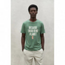 Camisetas Hombre Camiseta de Hombre ECOALF Mina Verde