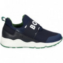 Deportivo Elastico Boss Malla Azul  HUGO