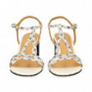 Sandalia Bebe Print Beige  AUDLEY