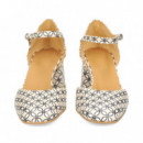 Abierto Lados Print Beige  AUDLEY