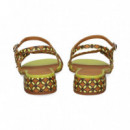 Sandalia 3 Hebillas Print Beige  AUDLEY