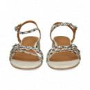 Sandalia 3 Hebillas Print Cuero  AUDLEY