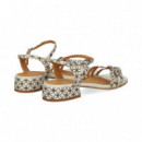 Sandalia 3 Hebillas Print Cuero  AUDLEY