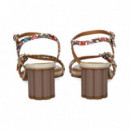 Sandalia 3 Hebillas Print Multicolor  AUDLEY