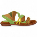 Sandalia Onda ante Multi Verde  AUDLEY