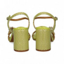 Sandalia 3 Hebillas Print Verde  AUDLEY