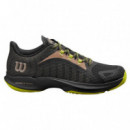 Zapatillas Wilson Hurakn Pro Black Lime  WILSON PADEL