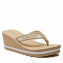 Hilfiger Wedge Beach Sandal Harvest Whea  TOMMY HILFIGER