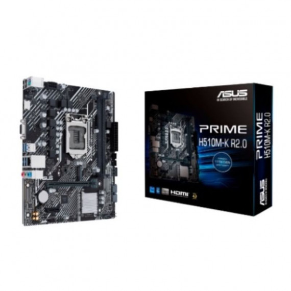 ASUS Placa Base Prime H510M-K R2.0 M-atx LGA1200 Gen 10 - 11 / 2XDDR4 2666MHZ M.2 USB3.2 Glan