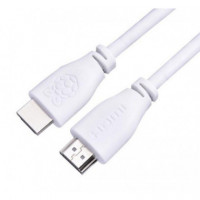 RASPBERRY Cable CPRP020-W HDMI 2M Blanco Tipo a Oficial RASPBERRY Pi