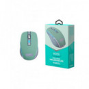 ACCETEL Raton Inalambrico BLUETOOTH PCM223G Verde Azulado