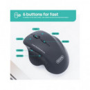 ACCETEL Raton Inalambrico Ergonomico PCM206 Negro