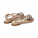 Sandalia Flor Strass Rosa  LOLA CRUZ