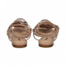 Sandalia Flor Strass Rosa  LOLA CRUZ