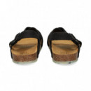 Sandalia Cruzada Lino Moka  ZOURI