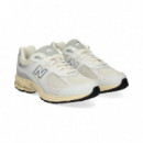 Deportivo Malla+piel Blanco+gris  NEW BALANCE