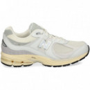 Deportivo Malla+piel Blanco+gris  NEW BALANCE