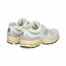 Deportivo Malla+piel Blanco+gris  NEW BALANCE