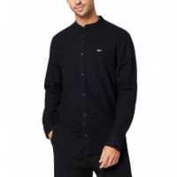Camisa TOMMY JEANS Negra Logo - Guanxe Atlantic Marketplace