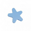 Pomo Estrella Ceramica Azul Celeste
