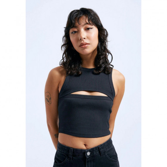 DR DENIM camisetas mujer Top Dr. Denim Ainslee Off Black