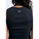 DR DENIM camisetas mujer Top Dr. Denim Ainslee Off Black