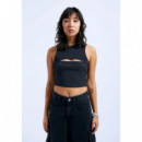 DR DENIM camisetas mujer Top Dr. Denim Ainslee Off Black