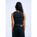 DR DENIM camisetas mujer Top Dr. Denim Ainslee Off Black