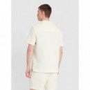 Camisas Camisa FARAH Astro Ecru