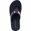 Chanclas con Logo del Monotipo y Cinta de TOMMY HILFIGER