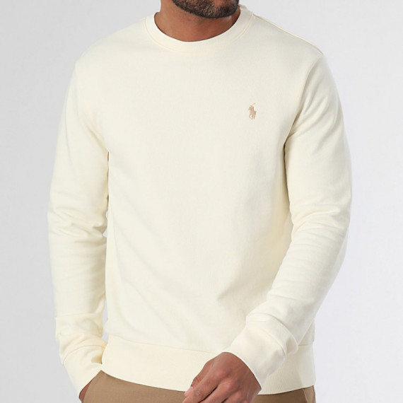 LSCNM1 Long Sleeve Sweatshirt Cream  RALPH LAUREN