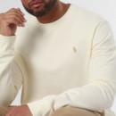 LSCNM1 Long Sleeve Sweatshirt Cream  RALPH LAUREN