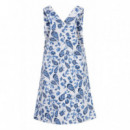 Vestidos Vestido ICHI Ziggi Baleine Blue