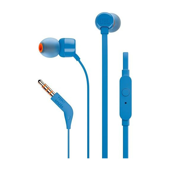 JBL T160 Mini Auriculares Estereo con Microfono Azul