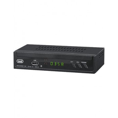TREVI Sintonizador Tdt DVB-T2 Hevc Usb,hdmi,euroconector con 2 Mandos HE3378 T2