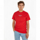 Tjm Slim  Tj  85 Entry Tee Ext Deep Crim  TOMMY JEANS
