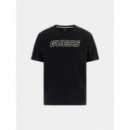 Arlo Cn T-shirt Jet Black A996  GUESS