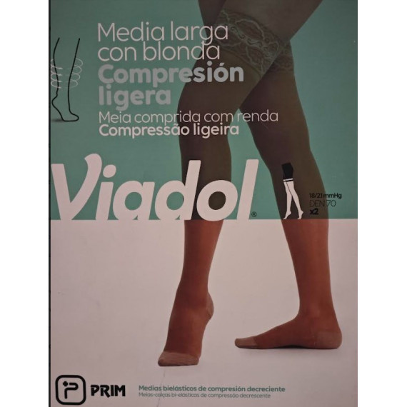 Viadol Media Larga Blonda Ligera Talla 5 Beige  PRIM