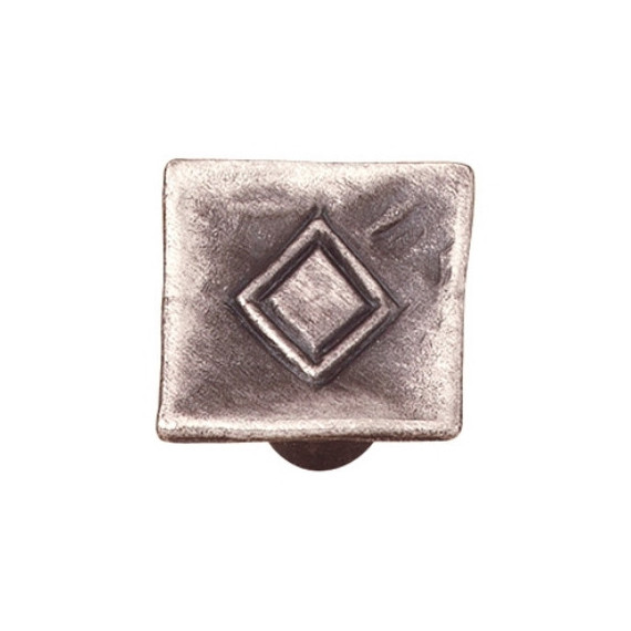 Pomo Rombo Plata Mate 33 Mm 2313P