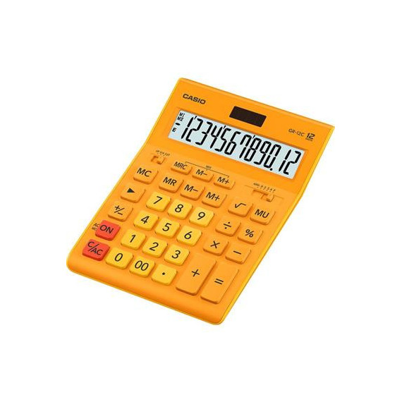 CASIO Calculadora 12 Digitos Xl Amarilla GR-12