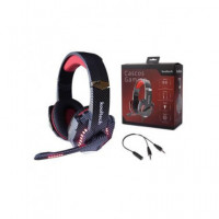 KOOLTECH Casco Gaming con Microfono  Usb/jack 3.5 CPH335 Rojo