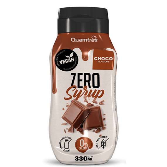 Sirope De Chocolate Zero Quamtrax - 330 Ml
