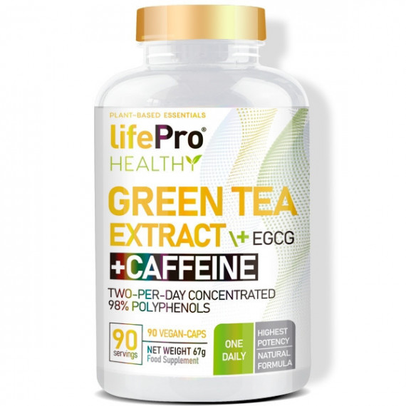 Green Tea + Egcg + Caffeine LIFE PRO - 90 Vegan Caps
