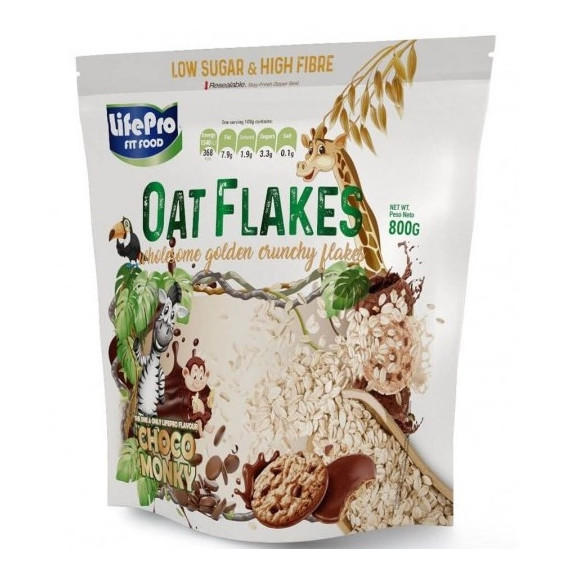 Copos de Avena LIFE PRO Choco Monky - 800 Gr