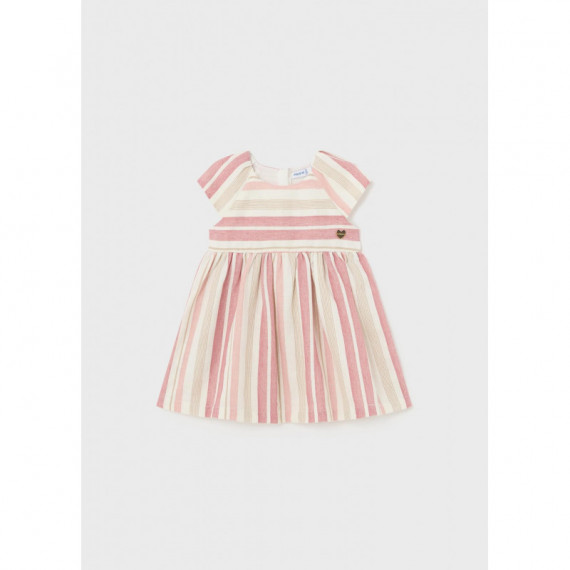 Vestido Rayas Lino Bebé 01921-075  MAYORAL