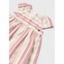 Vestido Rayas Lino Bebé 01921-075  MAYORAL
