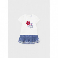 Conjunto Falda Lino Bordado 01933-084  MAYORAL