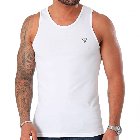 Camiseta de Tirantes Caleb Hero Tank Optic White  GUESS