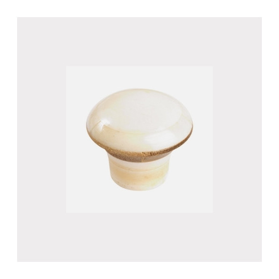 Pomo Hueso Natural Madera  32 Mm 108A1