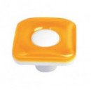 Pomo Metacrilato Naranja Blanco  29 Mm 653NA